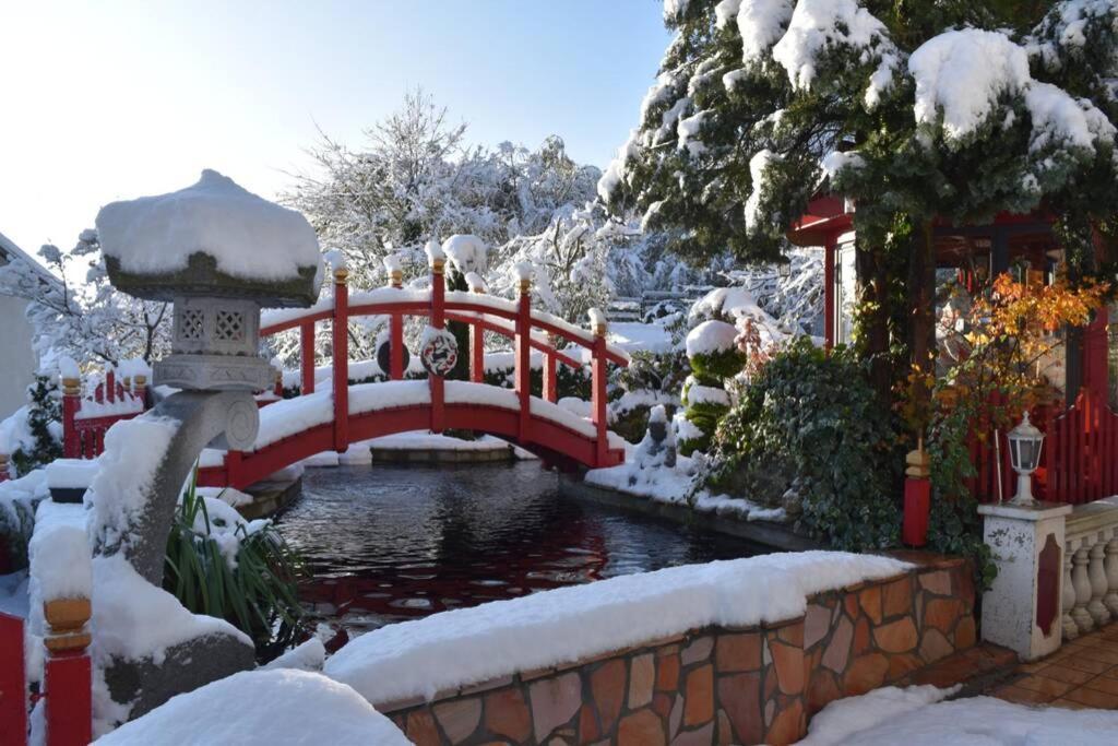 Gite Au Printemps Japonais, Petit Train De La Mure, Parc Des Ecrins Pierre-Chatel Екстер'єр фото