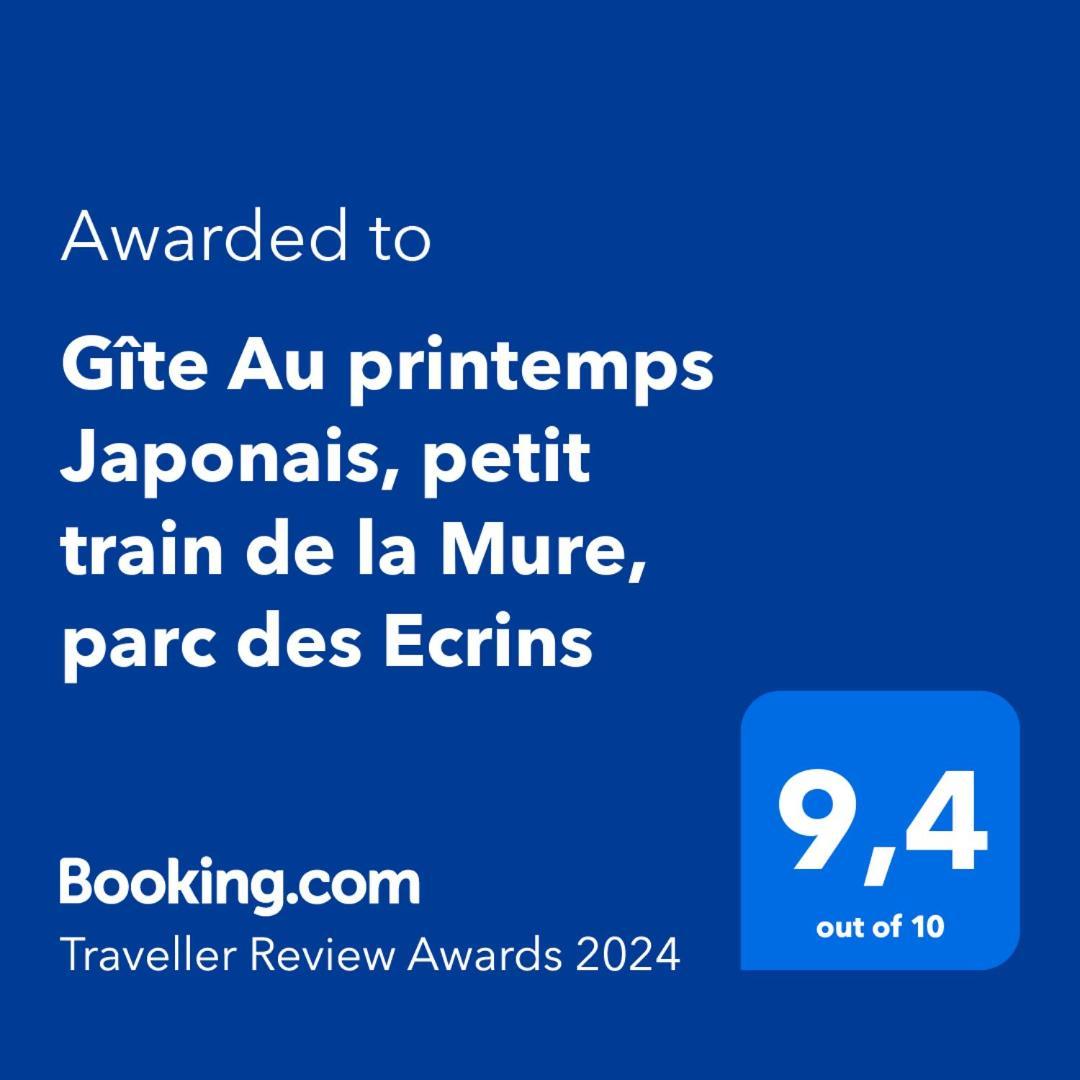 Gite Au Printemps Japonais, Petit Train De La Mure, Parc Des Ecrins Pierre-Chatel Екстер'єр фото